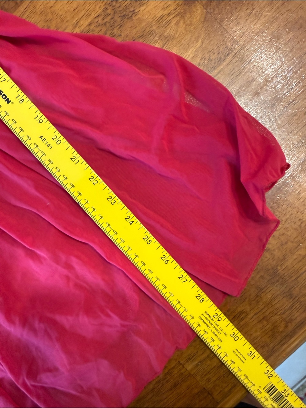 Adore Me Babydoll Lingerie Top Plus Size 3X Red Hot Pink Sheer Mesh Lace Cutout - Picture 5 of 12